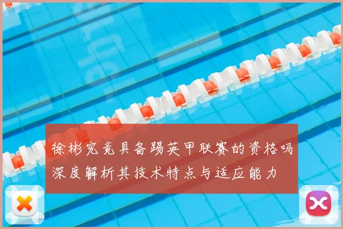 徐彬究竟具备踢英甲联赛的资格吗深度解析其技术特点与适应能力